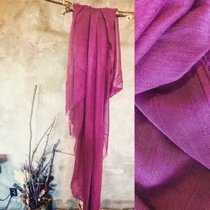 Cotton wrap in fuchsia big shawl pink scarf